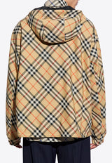 Burberry Reversible Check Hooded Jacket Beige 8087219 B9368-SAND IP CHECK