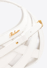 Balmain Logo-Detail Leather Basket Bag