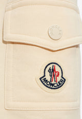 Moncler Zip-up Mini Polo Dress Cream J10938I00008 89A1K-060