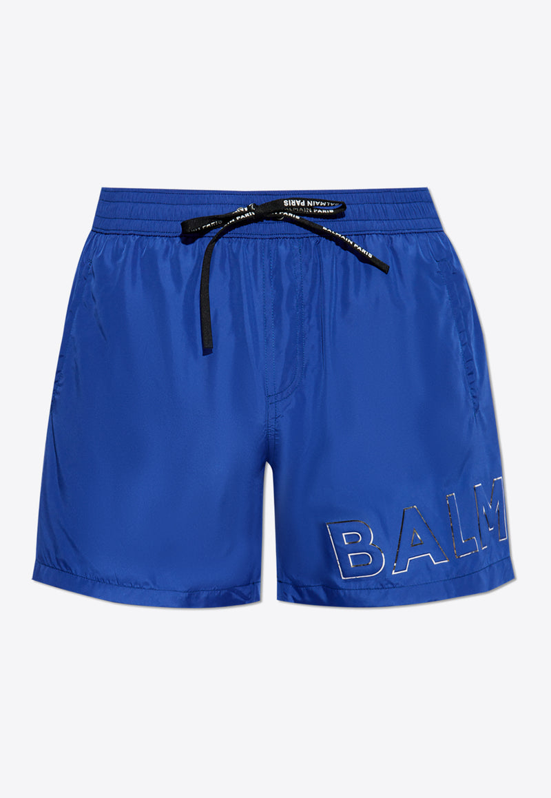 Balmain Logo Detail Swim Shorts