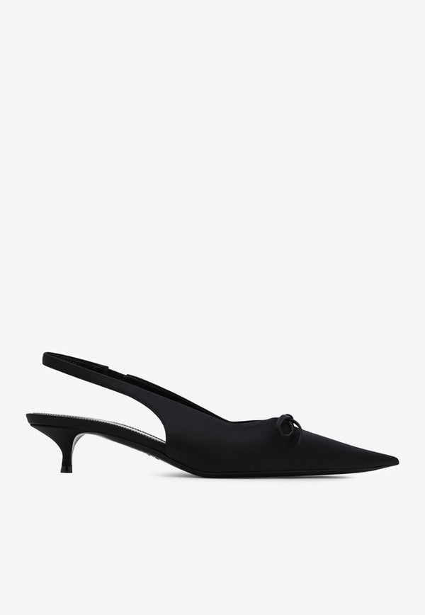 Balenciaga Knife Bow 40 Slingback Pumps Black 782551W2ES0/P_BALEN-1000