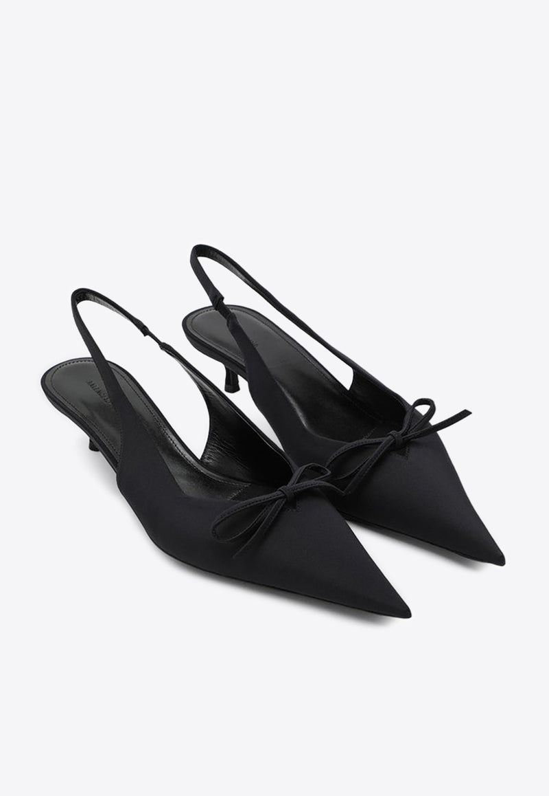 Balenciaga Knife Bow 40 Slingback Pumps Black 782551W2ES0/P_BALEN-1000