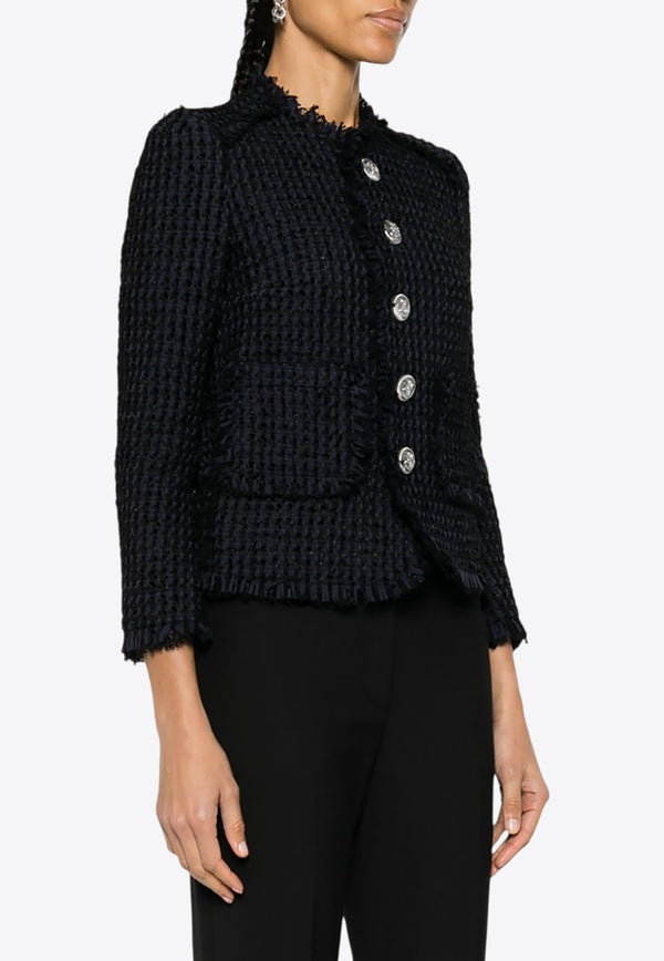 Dsquared2 Lower Manhattan Bouclé Jacket Navy S75BN0868S78504_524