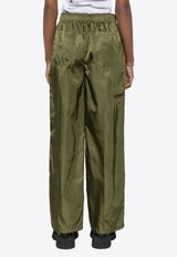 Prada Logo Plaque Straight-Leg Pants Khaki 22H914SOOO1WQ8_F0466