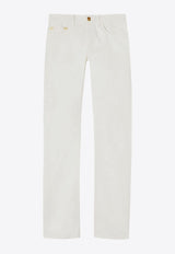 Palm Angels Basic Monogram Jeans Off-white PWYB032R24DEN003_0303