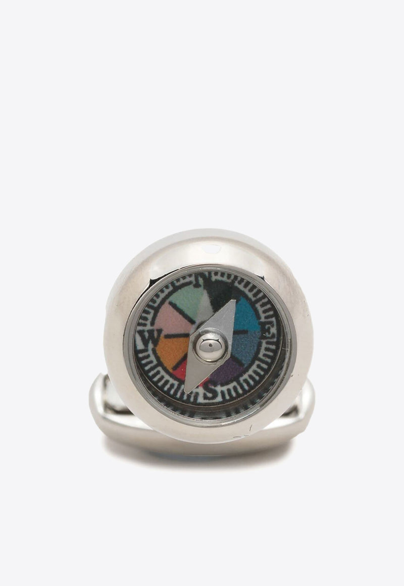 Paul Smith Compass Mother-of-Pearl Cufflinks  Silver M1ACUFFHCOMP_97