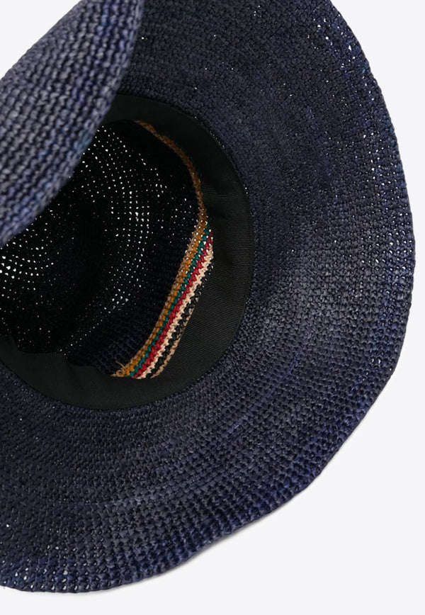 Paul Smith Contrast-Panel Straw Hat Navy W1A307AM966_47