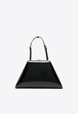 Prada Medium Brushed Leather Tote Bag Black 1BK016VOOOZO6_F0002