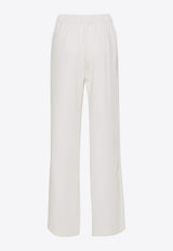 P.A.R.O.S.H Classic Crepe Straight Pants White D231087PANTY24_002