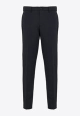 Prada Tapered Leg Tailored Pants Black SPE12S20211QL_F0002