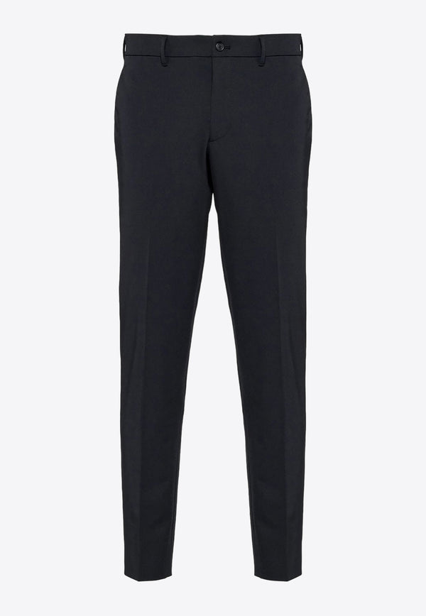 Prada Tapered Leg Tailored Pants Black SPE12S20211QL_F0002