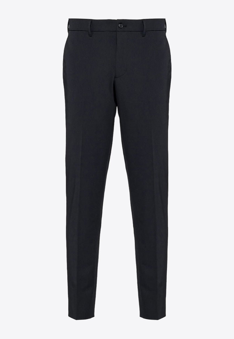 Prada Tapered Leg Tailored Pants Black SPE12S20211QL_F0002