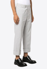 Thom Browne Straight-Leg Striped Tailored Pants Gray MTC051AF0600_055