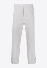 Thom Browne Straight-Leg Striped Tailored Pants Gray MTC051AF0600_055