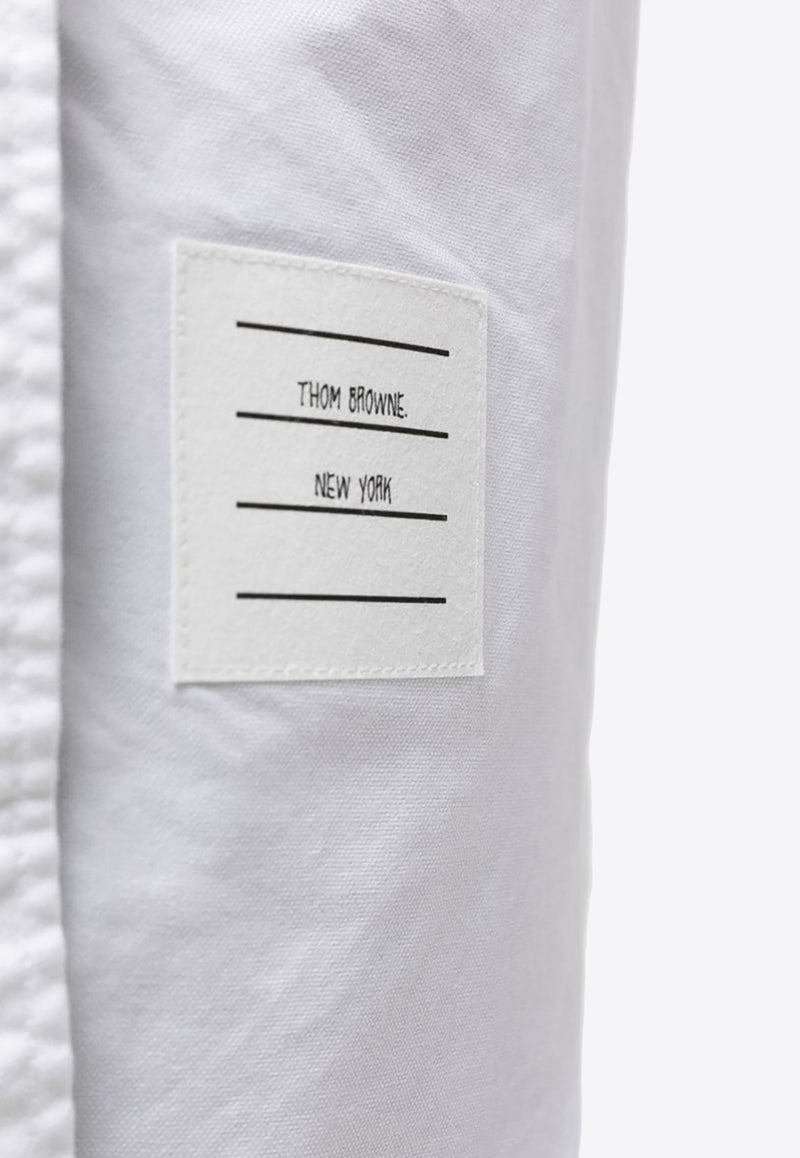 Thom Browne Name Tag Patch Shirt Dress White FDS001EF0313_100