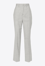 P.A.R.O.S.H High-Waist Tailored Wool Pants Gray D232284LILLE_018