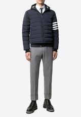 Thom Browne 4-bar Stripes Zip-Up Down Jacket Blue MJD087X07259_415