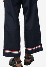 Thom Browne Signature Stripe Wide-Leg Pants Blue MTC162E04502_415