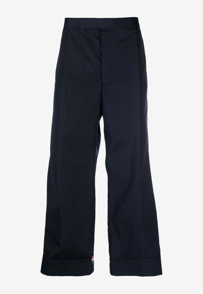 Thom Browne Signature Stripe Wide-Leg Pants Blue MTC162E04502_415