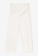 Thom Browne Straight-Leg Chino Pants White FTR014A03788_100