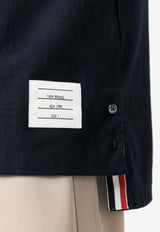 Thom Browne Signature Stripe Crewneck T-shirt Blue MJS252AJ0138_415