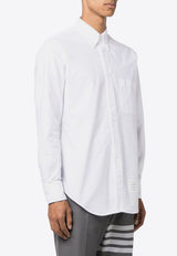 Thom Browne Name Tag Patch Oxford Shirt White MWL010EF0313_100