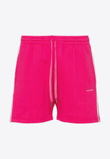 P.A.R.O.S.H Striped Jersey Shorts Pink D210567CASH24_042