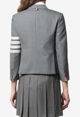 Thom Browne 4-bar Stripes Single-Breasted Wool Blazer Gray FBC010V06146_035