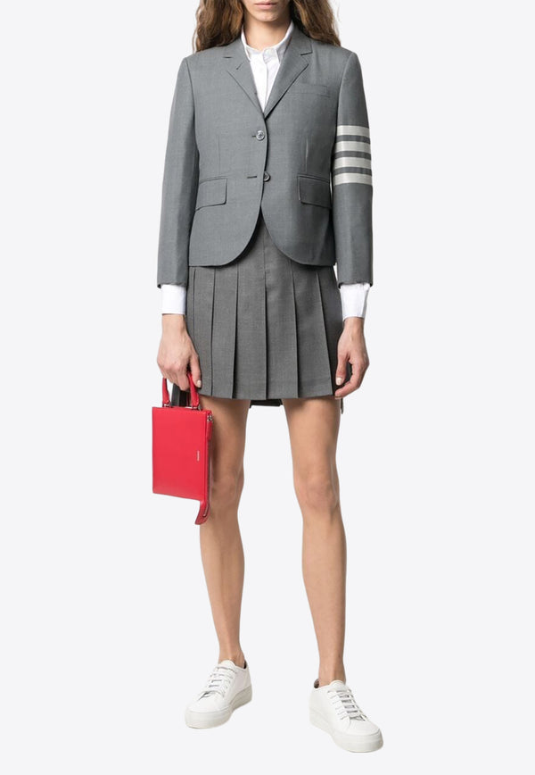 Thom Browne 4-bar Stripes Single-Breasted Wool Blazer Gray FBC010V06146_035