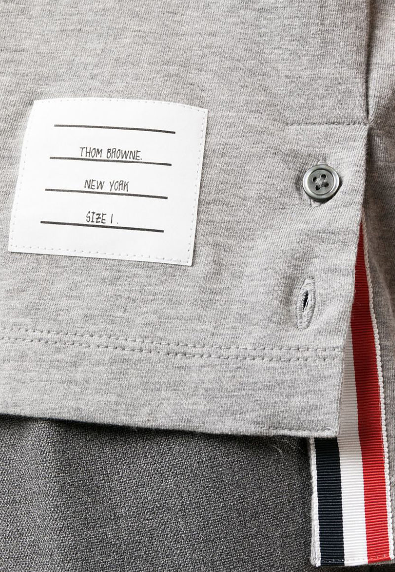 Thom Browne Embroidered Crewneck T-shirt Gray MJS254E00042_055