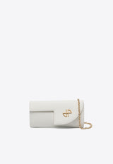 Patou JP Calf Leather Clutch White BA0115102_001W