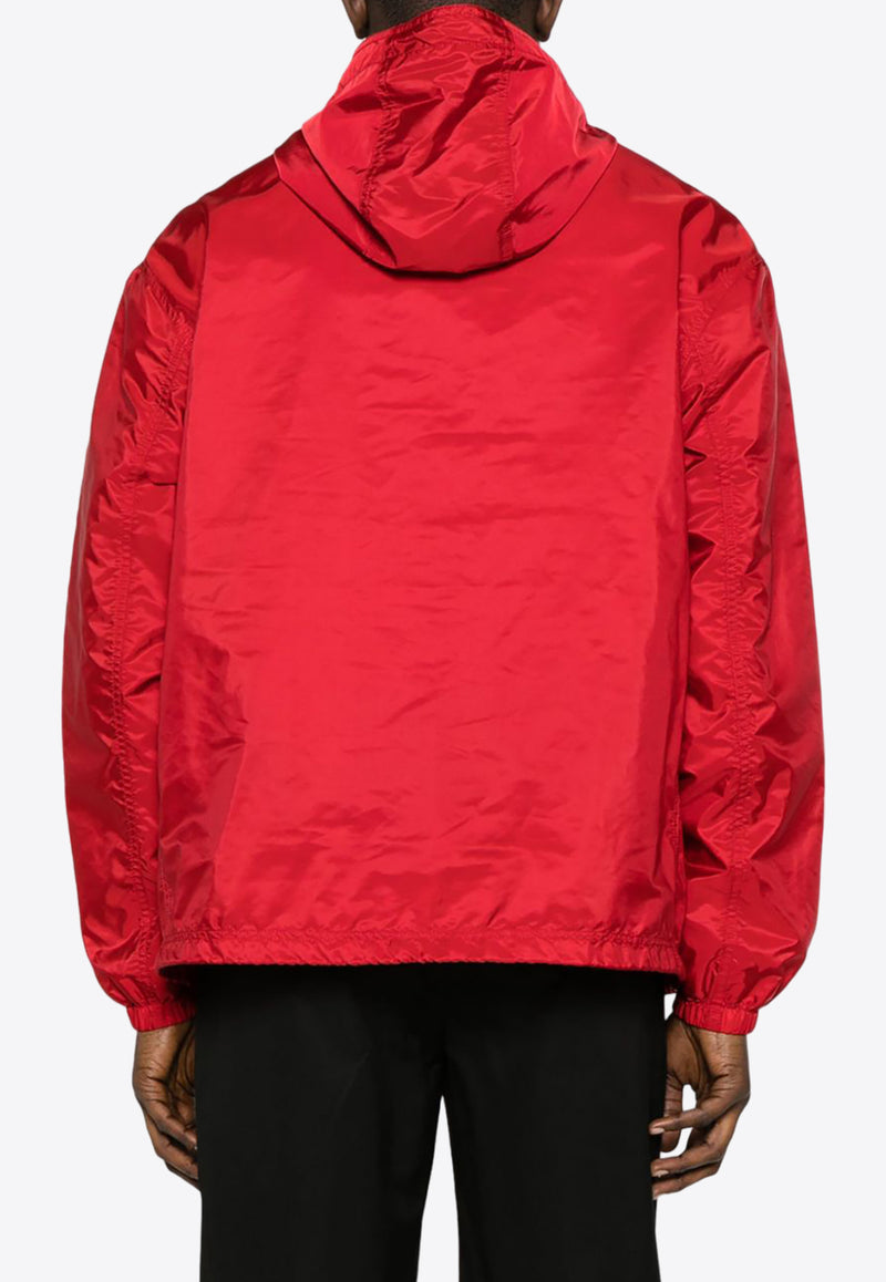 Prada Enamel Logo Windbreaker Jacket Red SGC534SOOO1WQ9_F0011