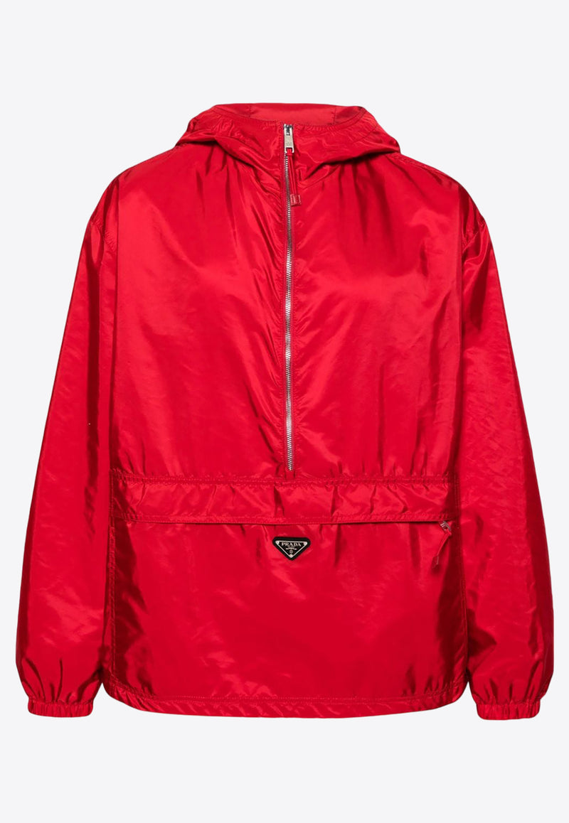 Prada Enamel Logo Windbreaker Jacket Red SGC534SOOO1WQ9_F0011