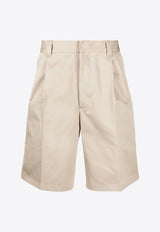 Prada Wide-Leg Chino Shorts  Beige SPH343SOOO1UPX_F0065