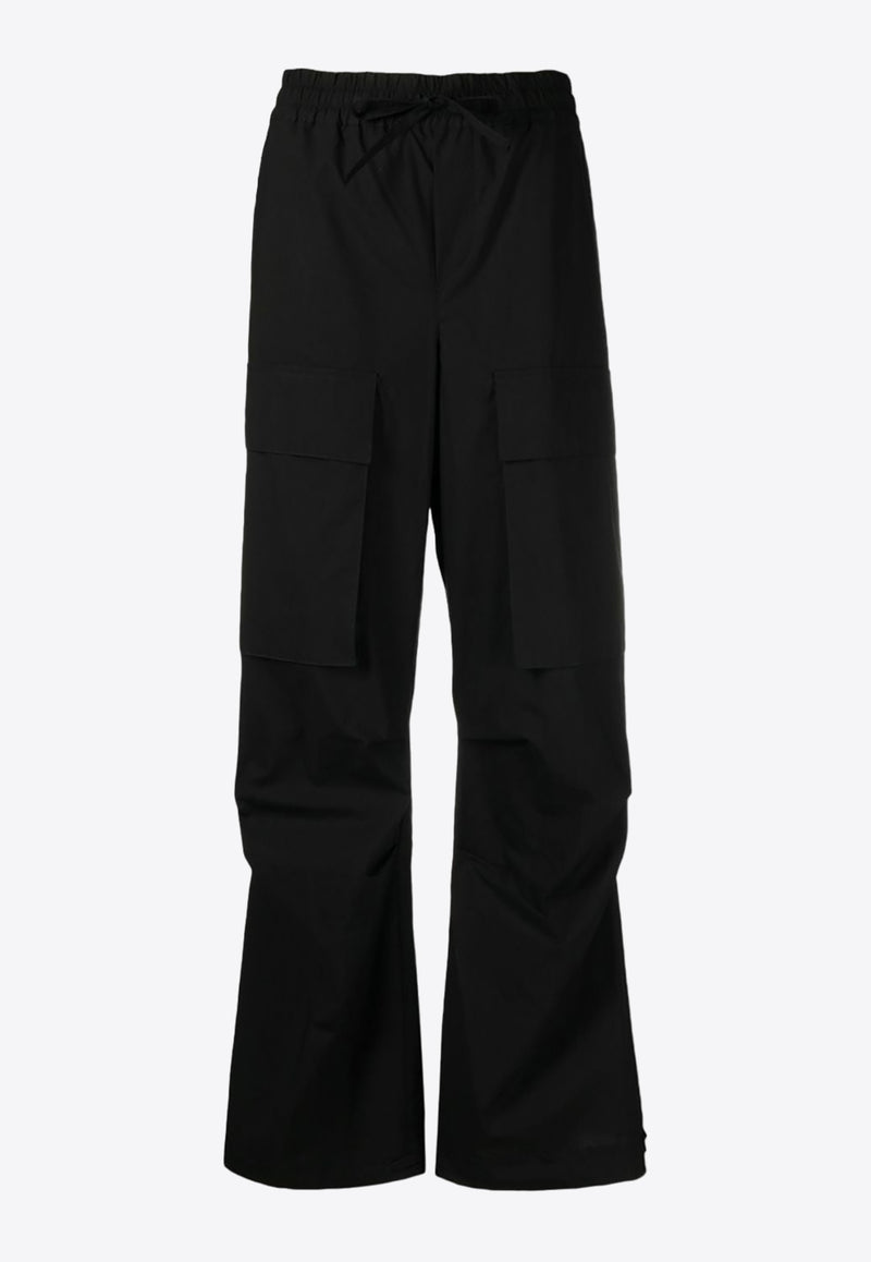 P.A.R.O.S.H Straight-Leg Cargo Pants Black D232277CANYOX24_013