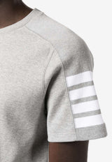 Thom Browne 4-bar Stripes T-shirt Gray MJS246A07323_055