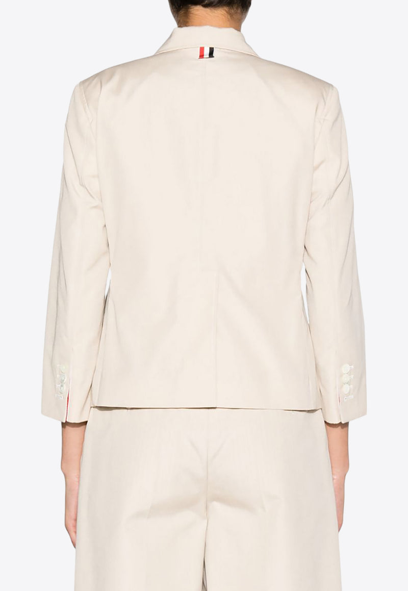 Thom Browne Single-Breasted Blazer Beige FBC905H04502_250