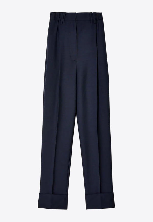 Prada Straight-Leg Mohair Pants Blue P202IGSOOO1P3Z_F0008