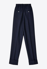 Prada Straight-Leg Mohair Pants Blue P202IGSOOO1P3Z_F0008