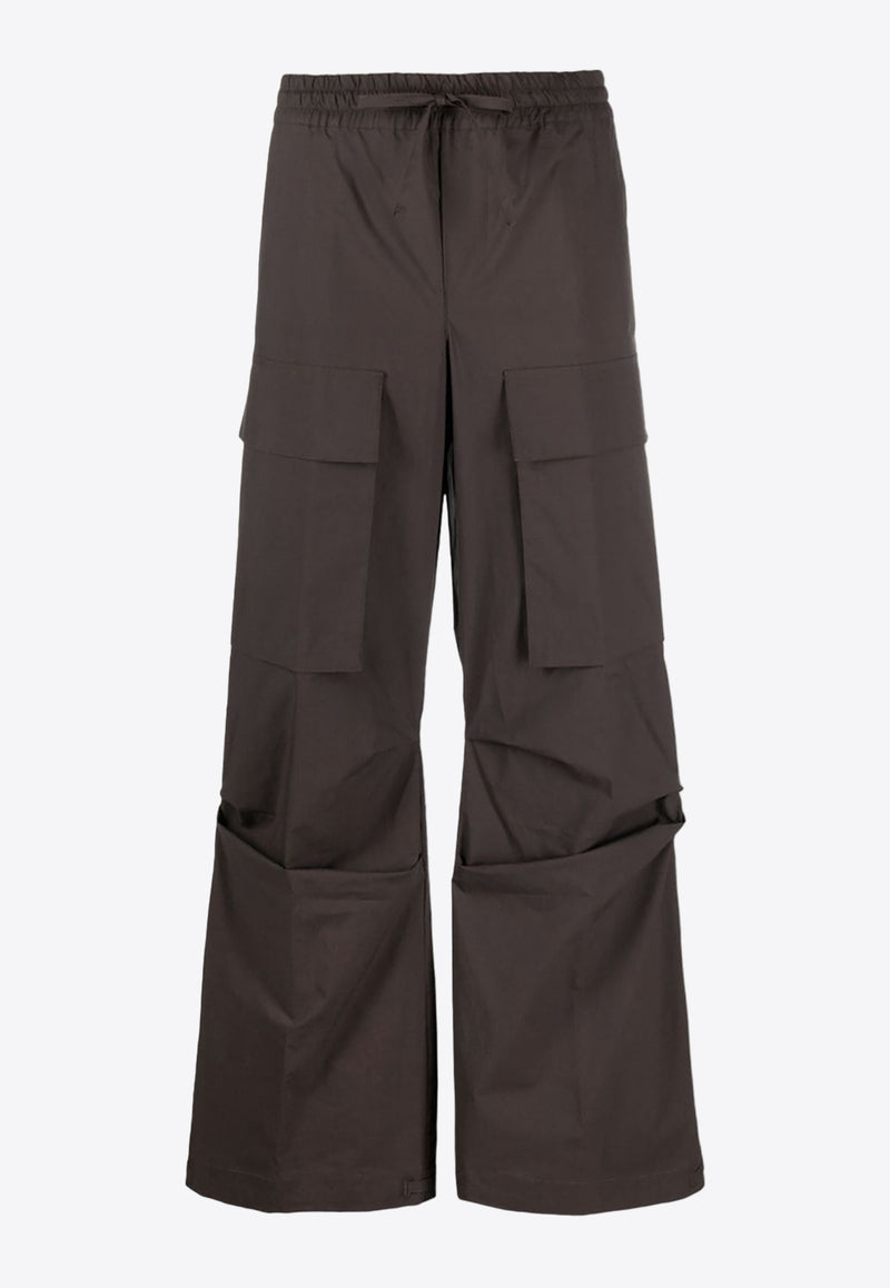 P.A.R.O.S.H Straight-Leg Cargo Pants Brown D232277CANYOX24_086