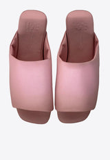 La Rose Nappa Leather Slides Pink P7Z100_ROSA