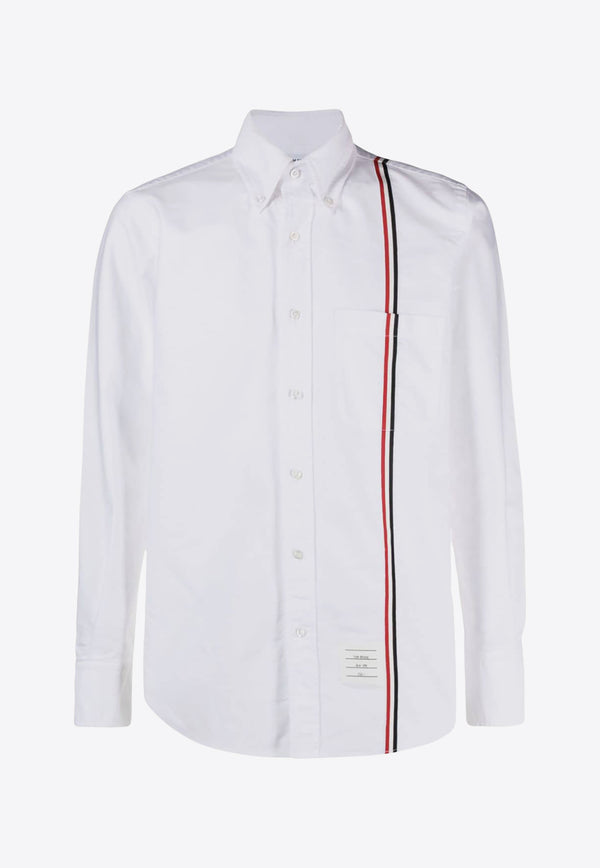 Thom Browne Signature Stripe Oxford Shirt White MWL396AF0313_100