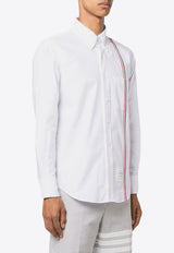 Thom Browne Signature Stripe Oxford Shirt White MWL396AF0313_100