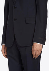 Prada Single-Breasted Wool Blend Suit Navy UAF420S152D39_F0008