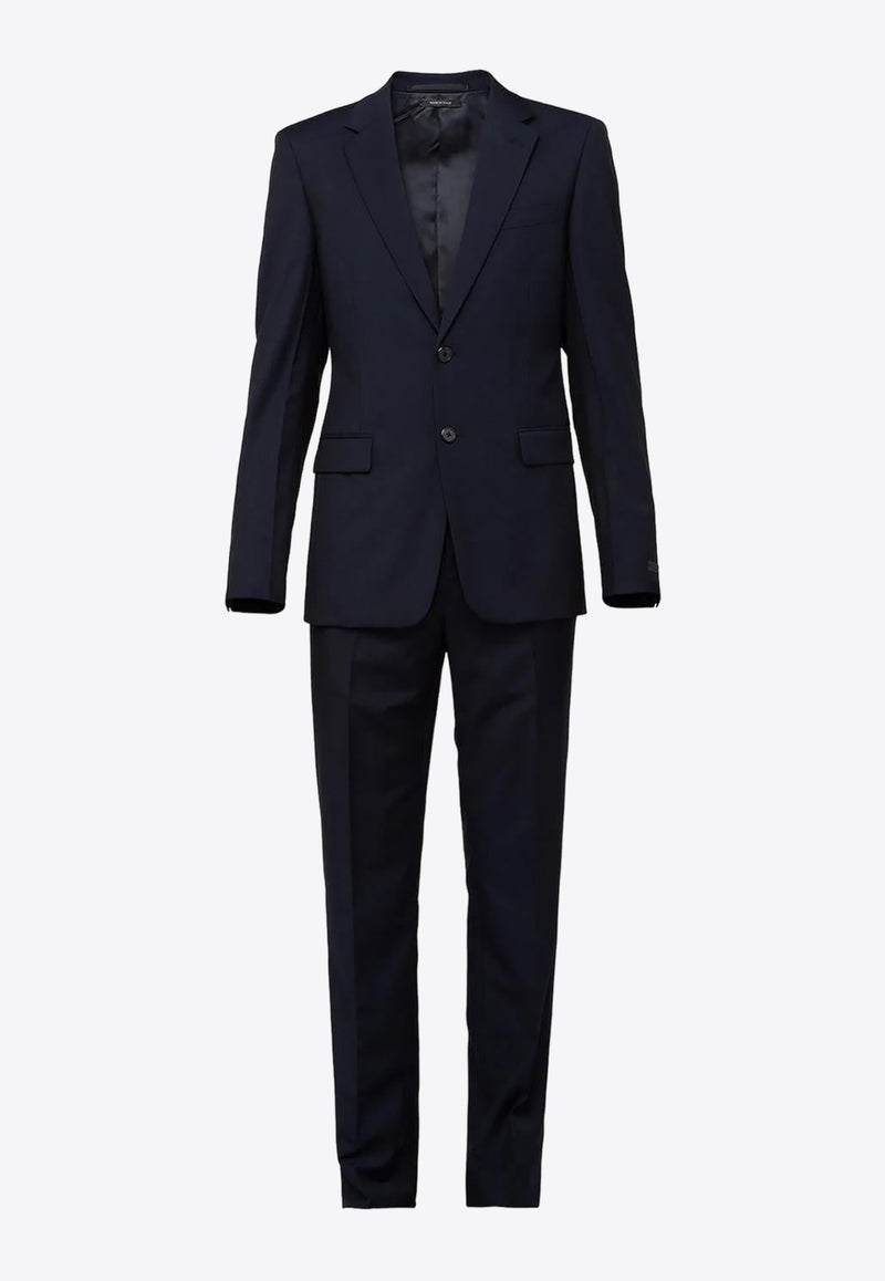 Prada Single-Breasted Wool Blend Suit Navy UAF420S152D39_F0008