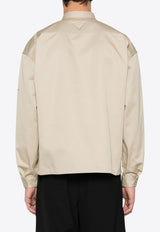 Prada Twill-Weave Overshirt Beige SC735SOOO1UPX_F0065