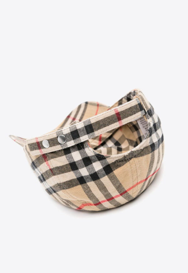 Burberry Vintage Check-Pattern Baseball Cap 8075641_A7026 Beige