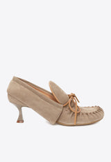 JW Anderson 55 Suede Loafer Pumps Taupe ANW42211A19513_110