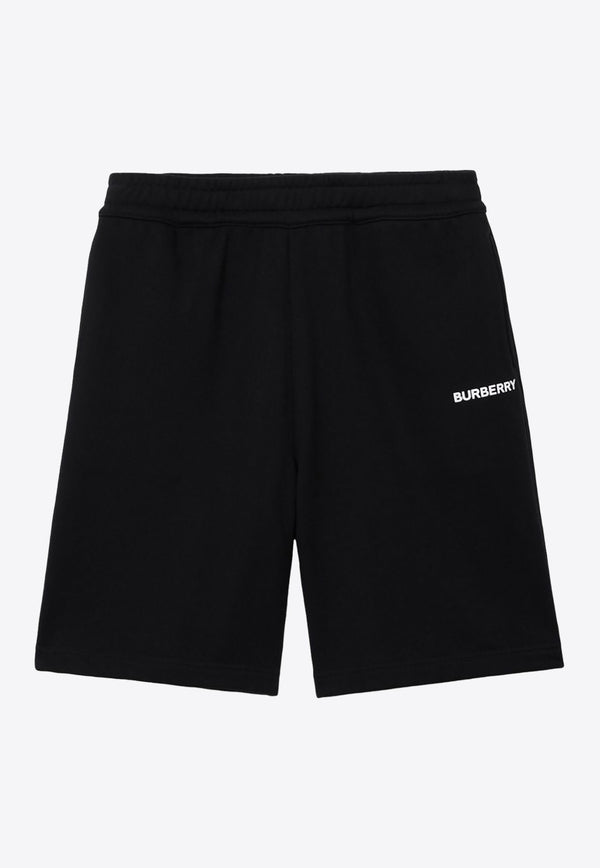 Burberry Logo Print Track Shorts 8083152_A1189 Black