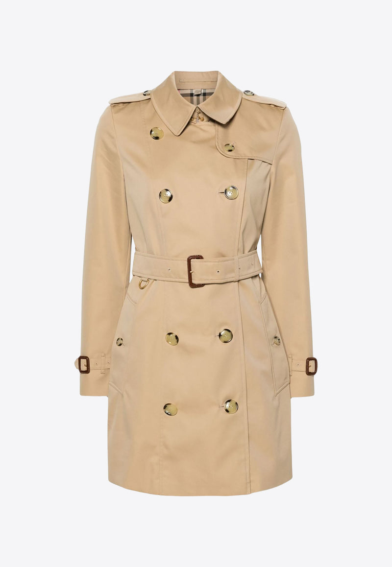 Burberry Double-Breasted Short Trench Coat 8079408_A1366 Beige